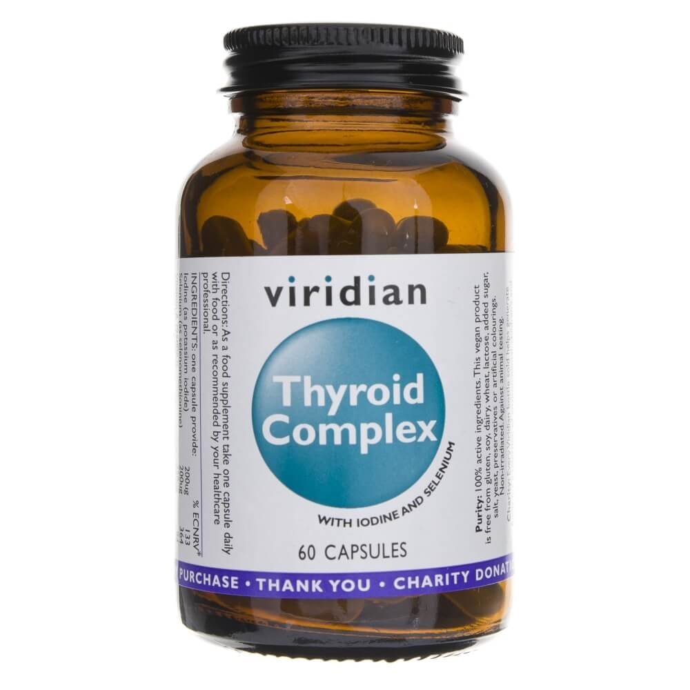 Zdjęcia - Witaminy i składniki mineralne Viridian Nutrition Viridian Thyroid Complex 60 Kapsułek 