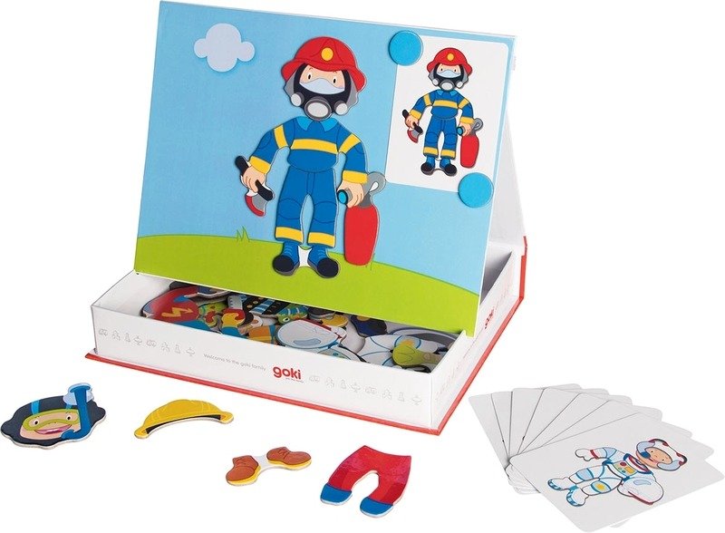 Goki goki magnes do gry w formie książki do zastosowania w czasie podróży do młodych i młodych dziewcząt