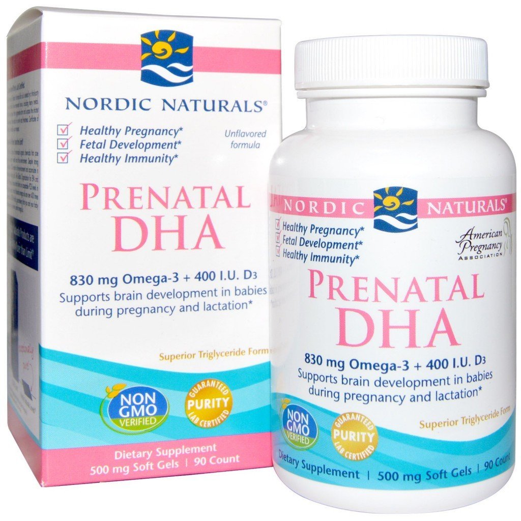 NORDIC NATURALS Nordic Naturals Prenatal DHA Omega-3 830mg + D3 400j.m. 90 kapsułek 1125071