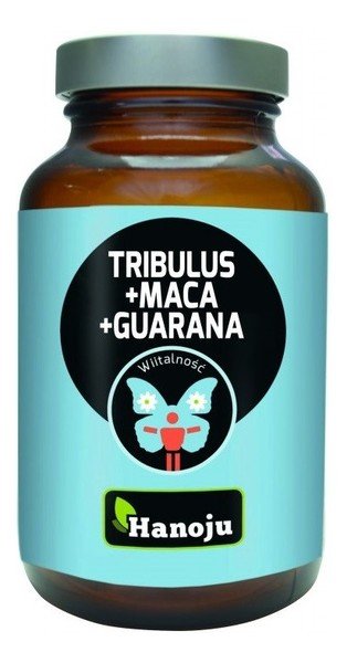 Hanoju Tribulus + Maca + Guarana 90 kapsułek
