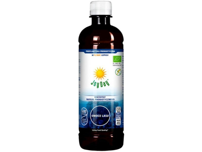 Bio JOY DAY (napoje probiotyczne) KONCENTRAT NAPOJU PROBIOTYCZNEGO OWOCE LASU BEZGLUTENOWY 500 ml - JOY DAY NI-JD-714364