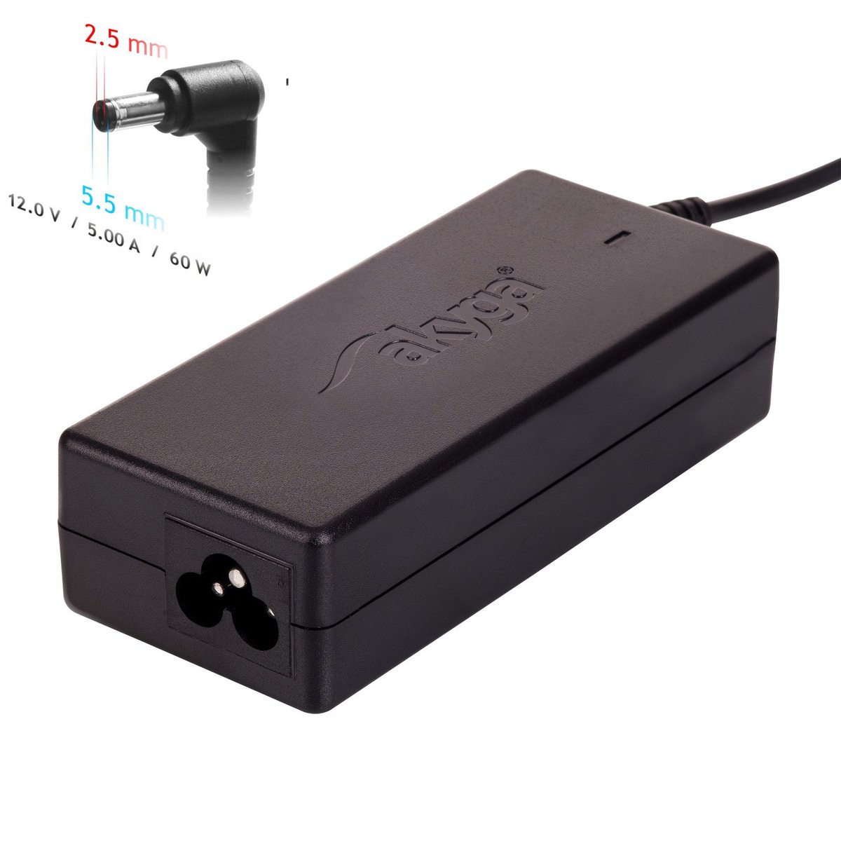 Akyga Zasilacz uniwersalny AK-ND-30 do notebooka (5,0 A; 60W; 5.5 mm x 2.5 mm) 2_207787