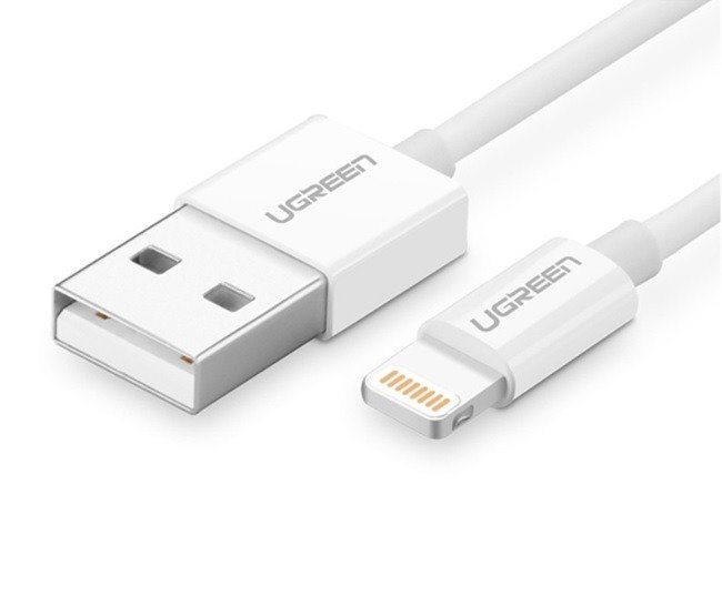 UGREEN Kabel 20730 (USB 2.0 M - Lightning M; 2m; kolor biały) 2_223256