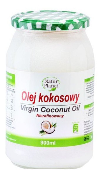 Natur Planet Olej Kokosowy - Nierafinowany 900 ml