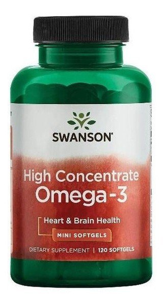 SWANSON High Concentrate Omega-3 120 kaps