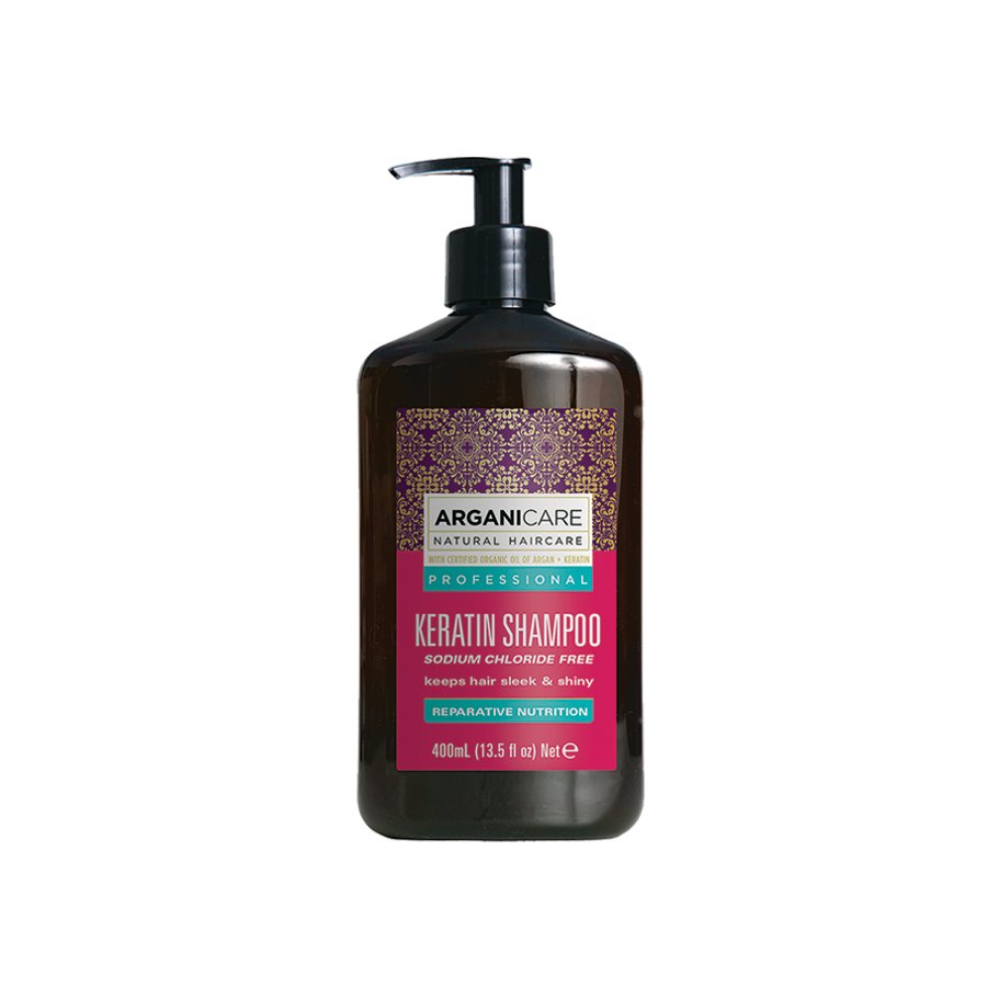 Keratin Shampoo Naturalny szampon do włosów z keratyną - 400 ml