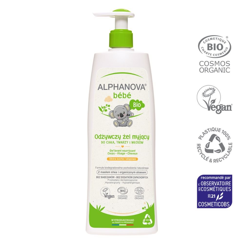 Eco&More ALPHANOVA BEBE DERMO Odżywczy żel do skóry suchej i atopowej 500 ml