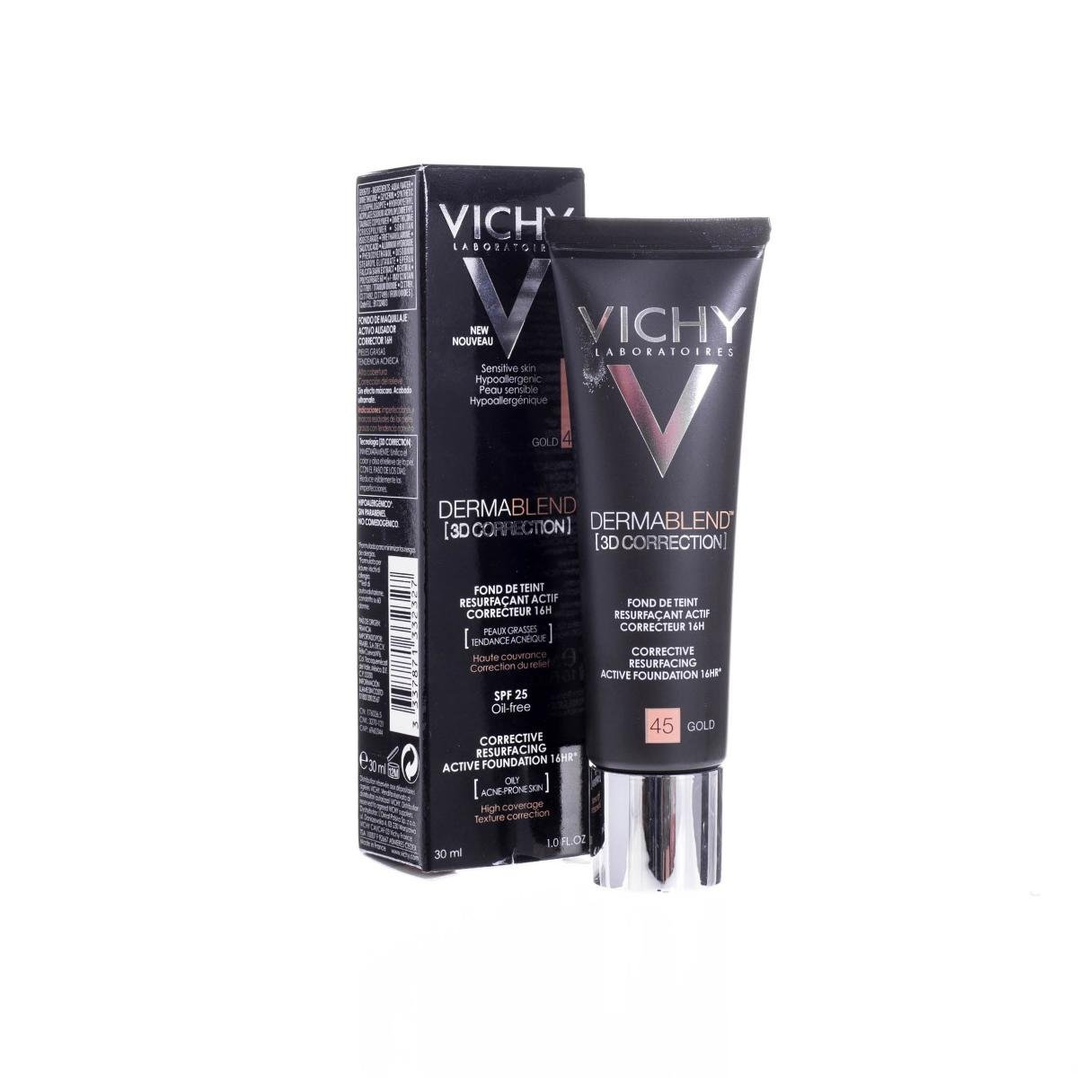 Vichy DERMABLEND Podkład wyrównujący korekta 3D 45 30 ml