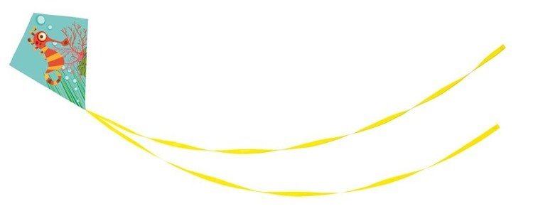 Latawiec klasyczny konik morski scratch