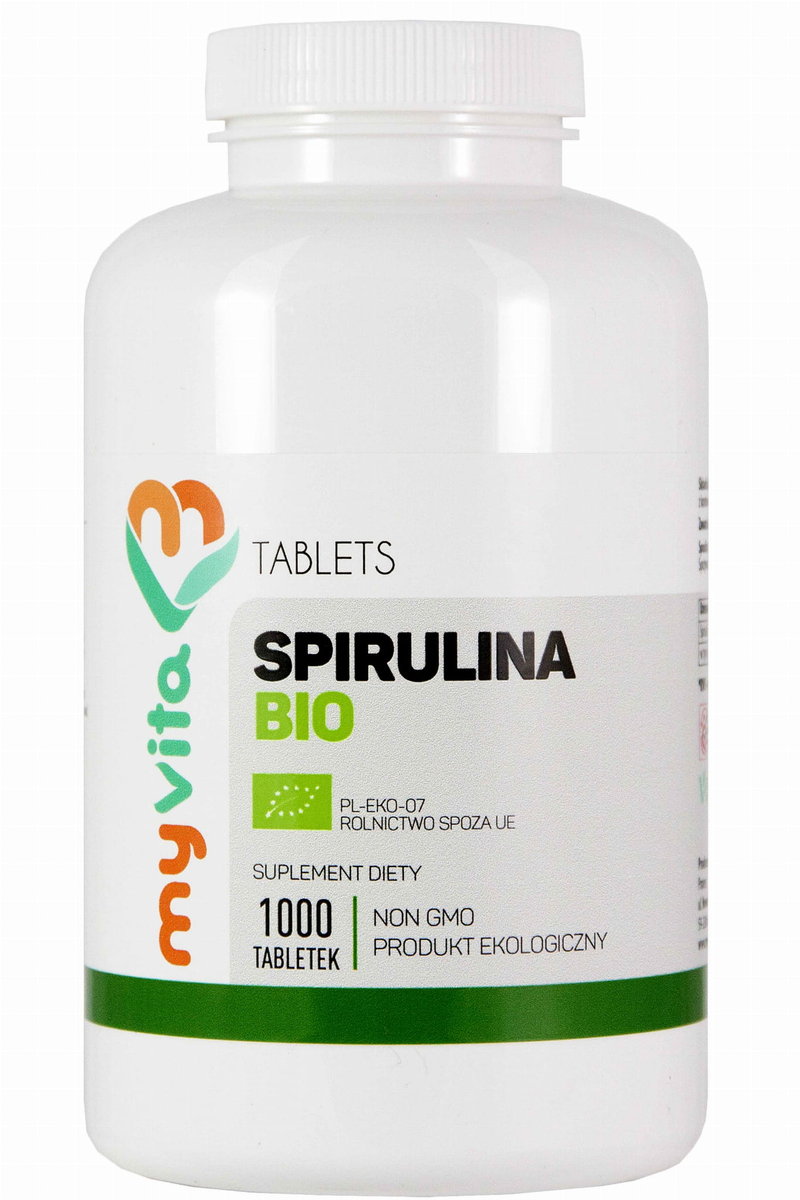 MyVita SPIRULINA BIO TABLETKI 250mg 1000tabl. - 5905279123373