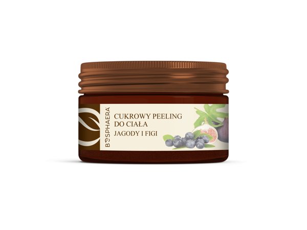 BOSPHAERA BOSPHAERA Cukrowy peeling do ciała Jagody i figi 200 g Do każdego rodzaju skóry