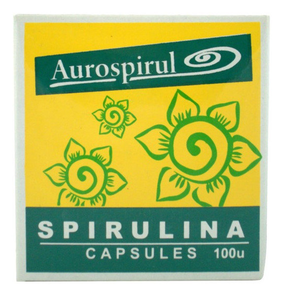 AUROSPIRUL AUROSPIRUL SPIRULINA Z AMLĄ 100 KAPSUŁEK