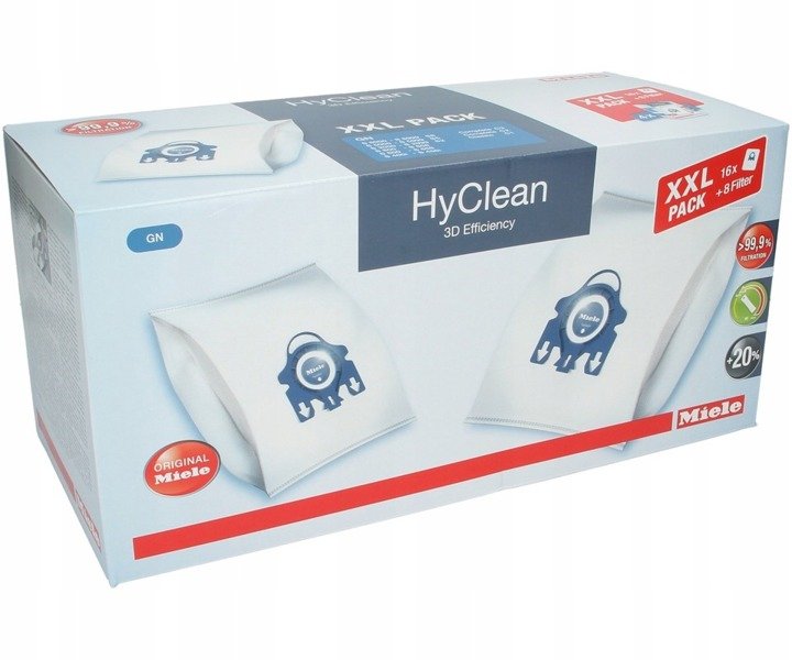 Miele Zestaw XXL 16 Worków Gn HyClean 3D +8 filtr