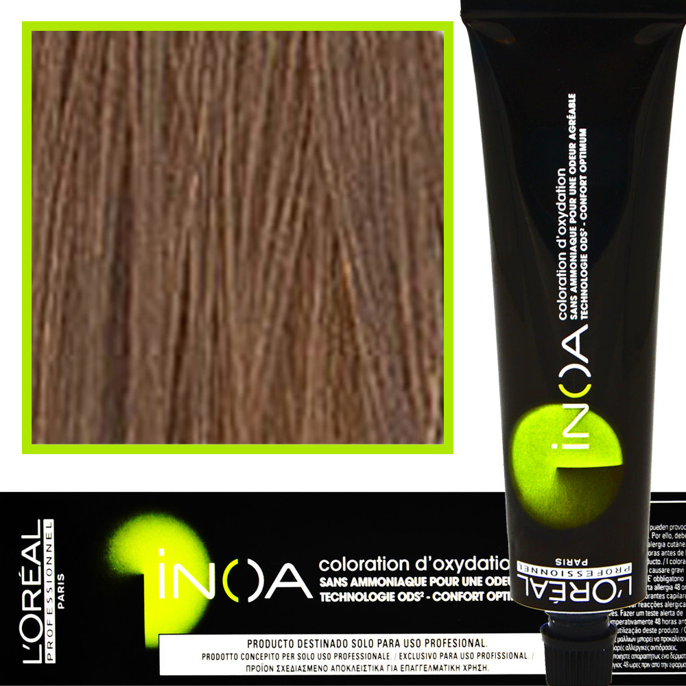 Loreal PROFESSIONNEL Inoa 8.0 farba bez amoniaku w kremie 60ml