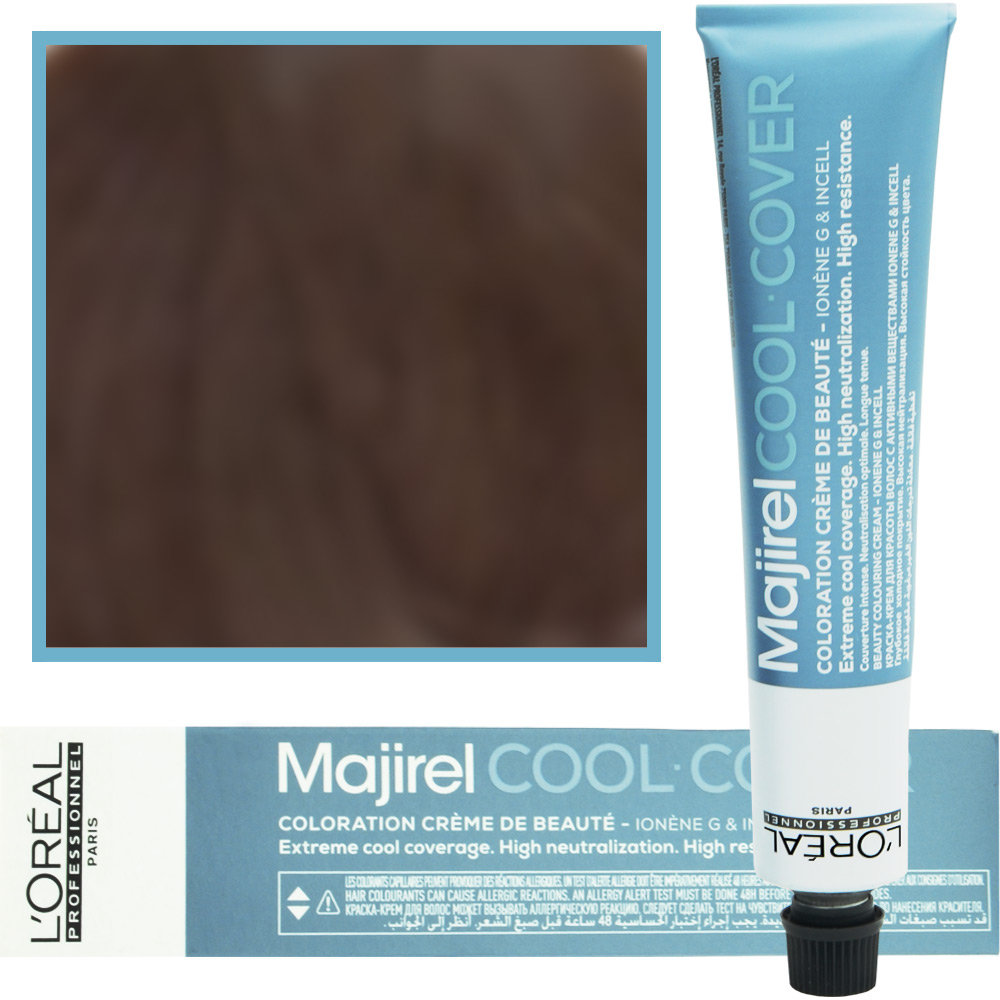 Loreal  Majirel Cool Cover Zestaw koloryzacja: farba 50ml, oxydant - aktywator 75ml