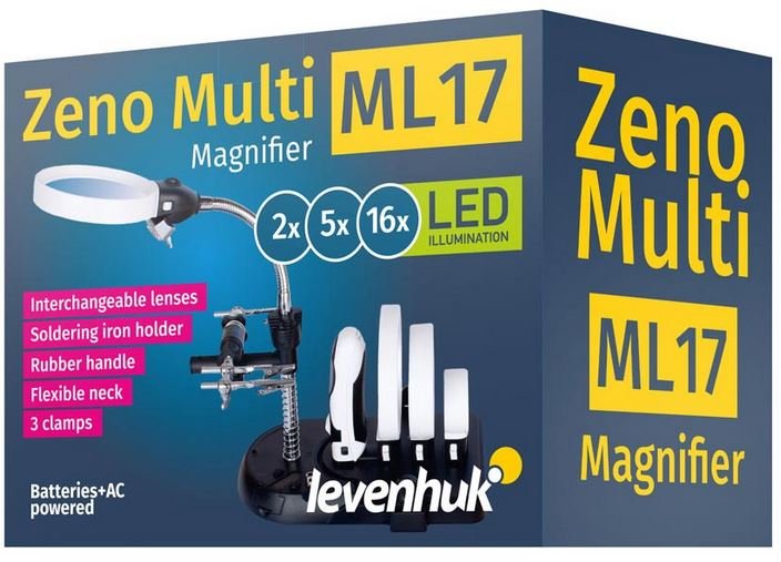 Levenhuk Zeno Multi ML17 Black Magnifier