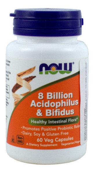 8 Billion Acidophilus & Bifidus 8 miliardów żywych kultur bakterii 60 kapsułek