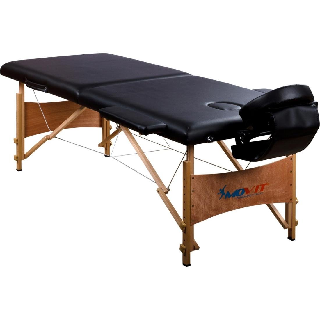 Movit MAX Przenośne łóżko do masażu czarne + torba