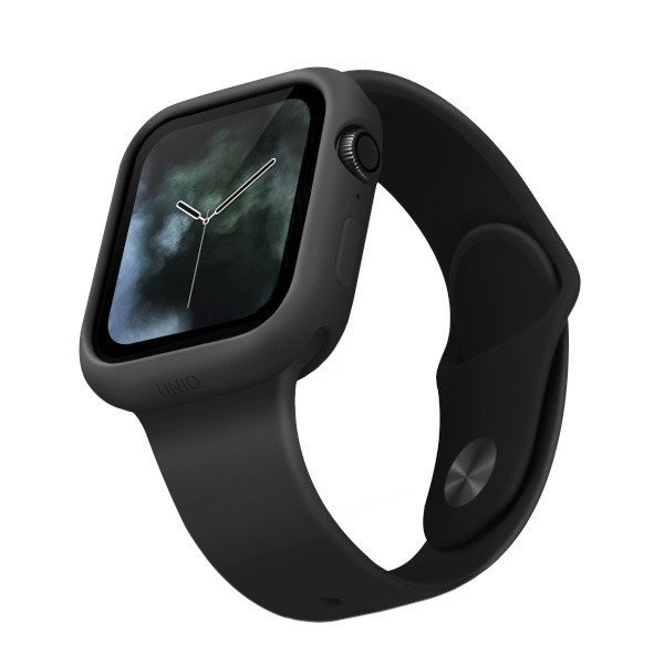 Apple UNIQ Etui Uniq Lino Watch 5/4 - 44mm, Czarne 8886463671122
