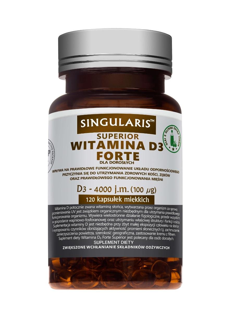 SINGULARIS Singularis Witamina D3 Forte 4000 j.m x 120 kaps