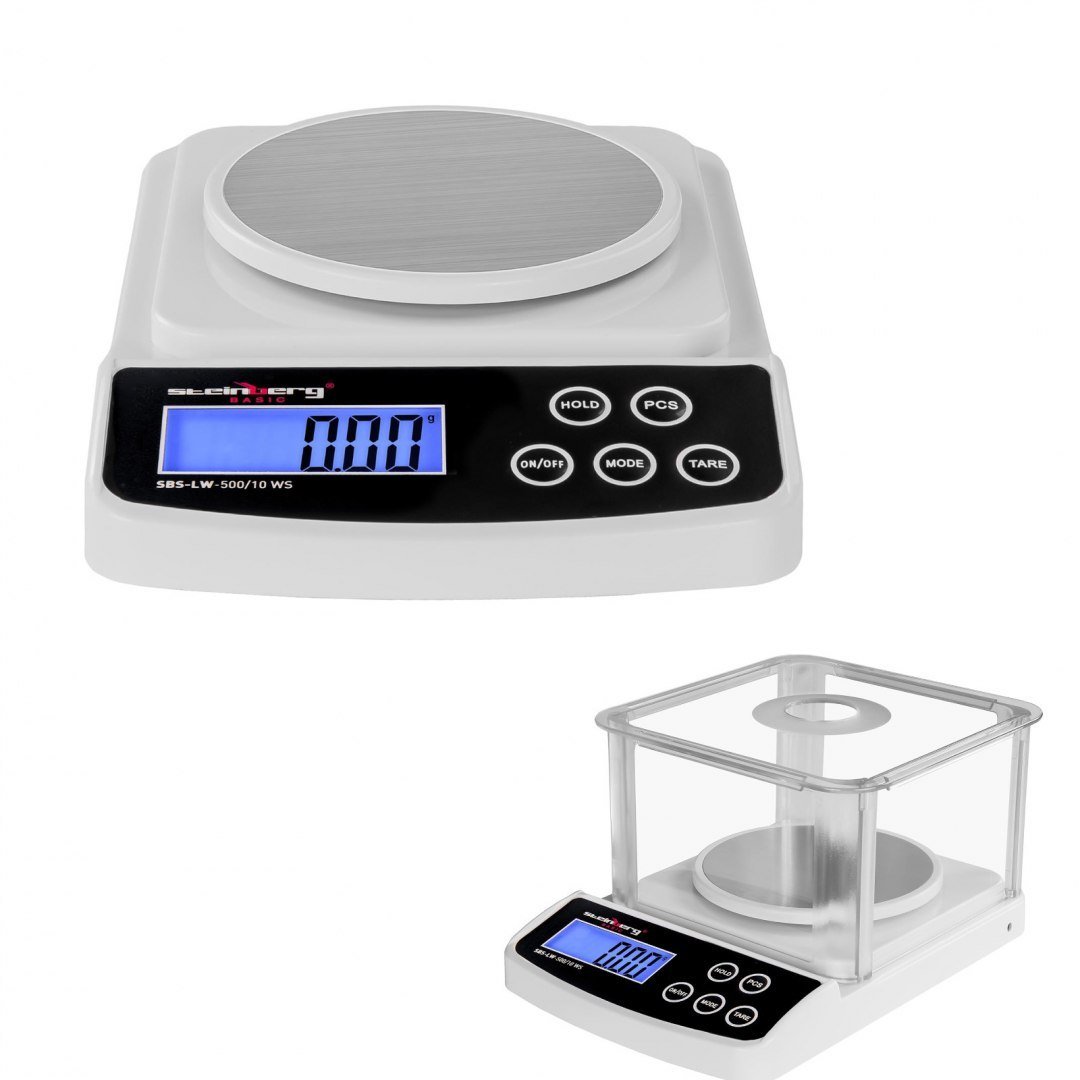 Steinberg Systems Basic Waga laboratoryjna Basic SBS-LW-500/10 WS osłona 500g SBS-LW-500/10 WS SBS-LW-500/10 WS