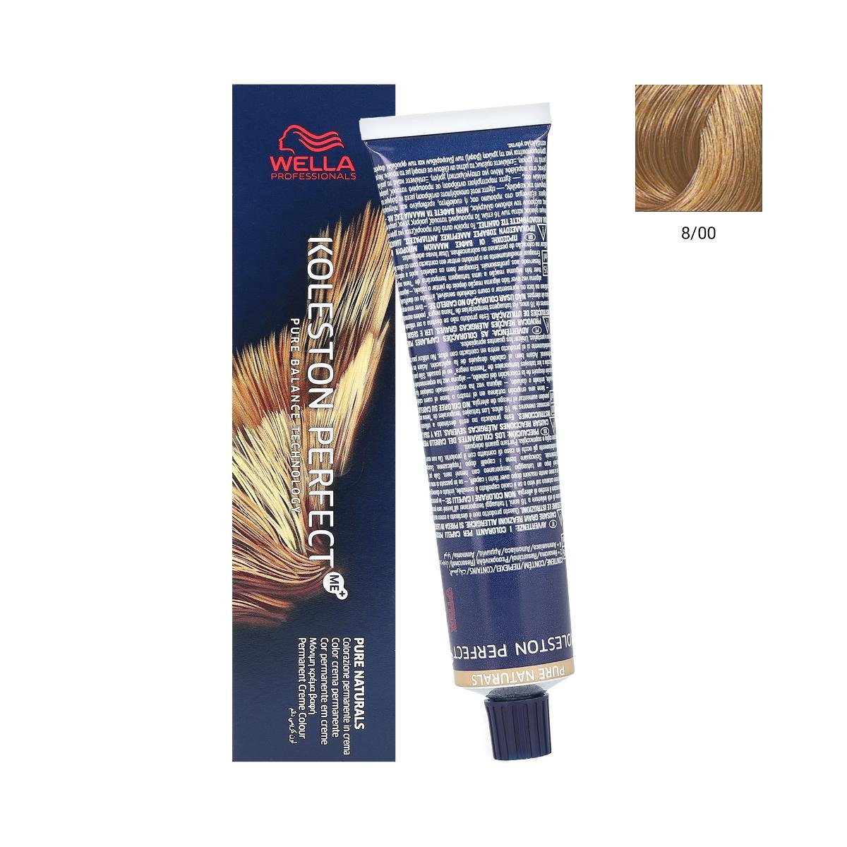 Wella Kolareg Perfect farba do włosów Pure Naturals 8/00, 60 ml