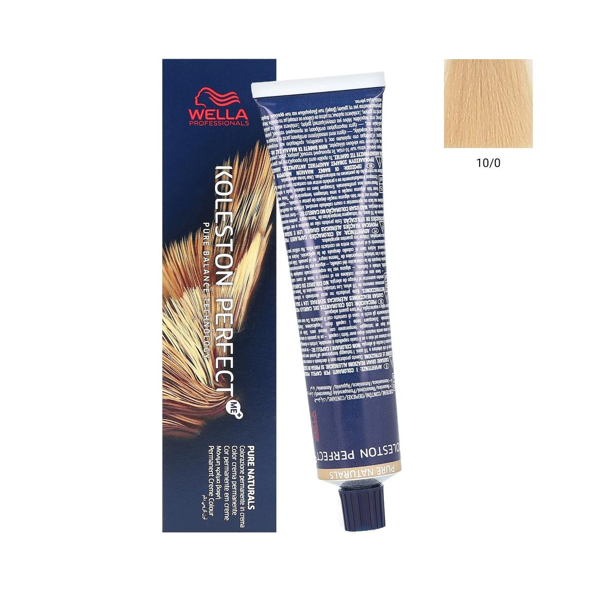 Wella Professionals Koleston Perfect Me+ Pure Naturals profesjonalna permanentna farba do włosów 10/0 60 ml