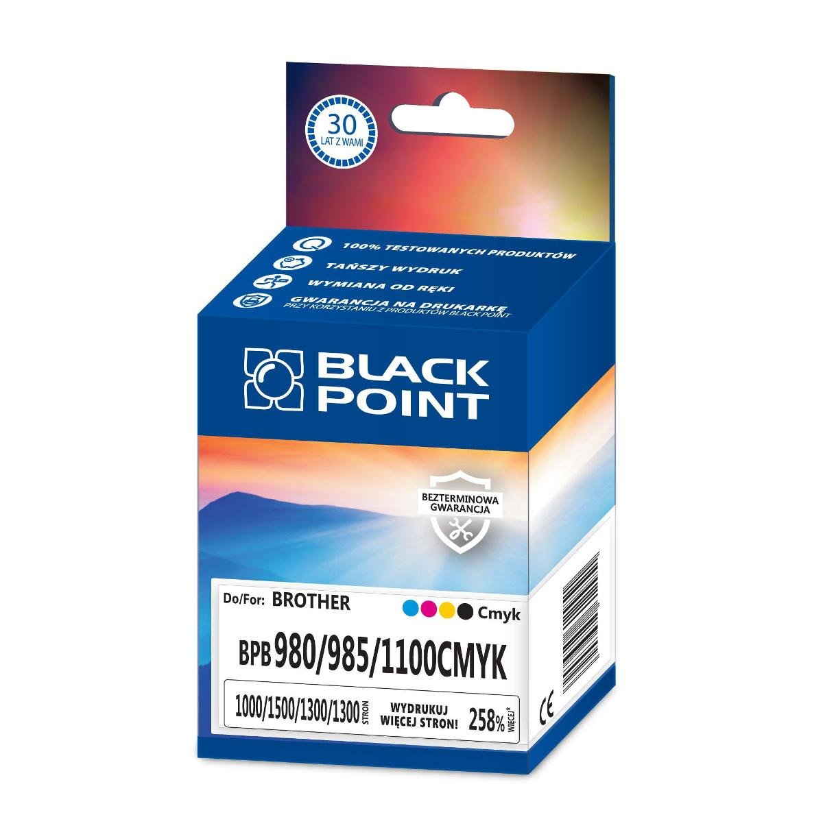 Black Point BPBLC1100/980XLC zamiennik Brother LC1100/980C
