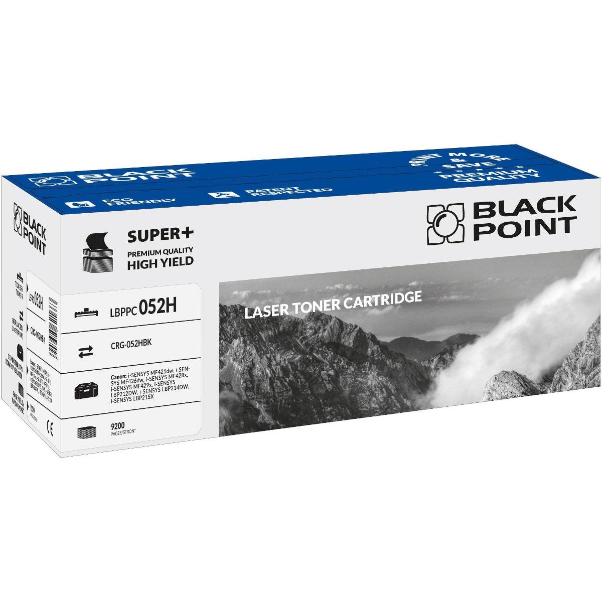 Black Point CRG-052HBK toner Super PLUS zamiennik do Canon i-SENSYS MF421dw, i-SENSYS MF426dw, i-SENSYS MF428x, i-SENSYS MF429x, i-SENSYS LBP212DW, i- LBPPC052H