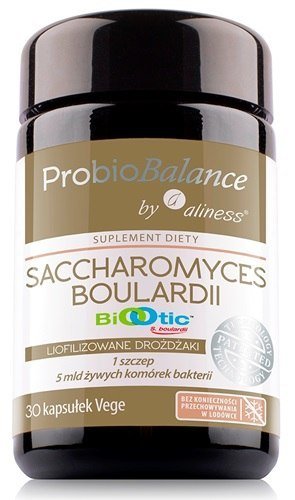 Aliness ProbioBalance ( Saccharomyces Boulardii 5mld/250g) - 30 kaps. Aliness 8BFB-353EF