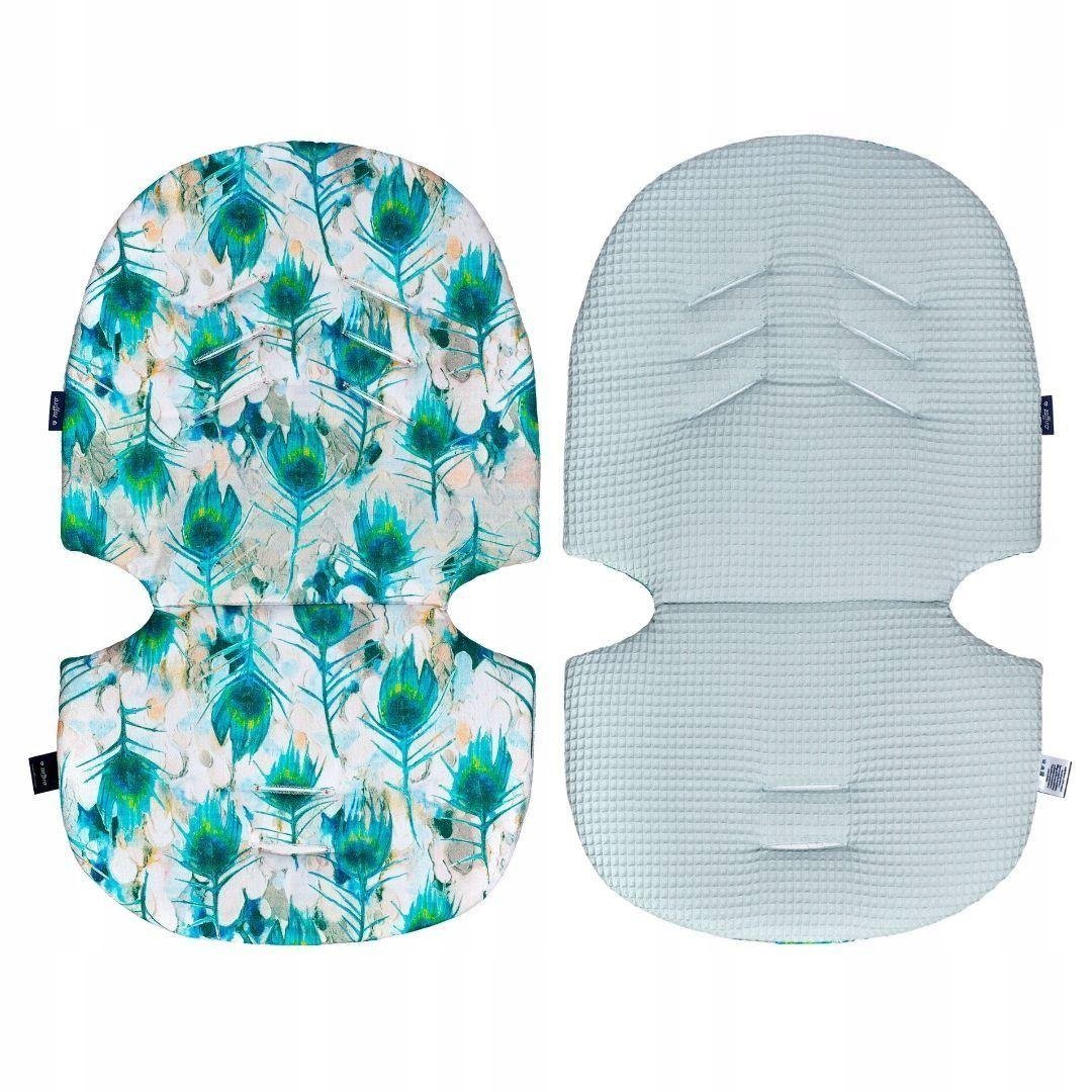 Zaffiro Wkładka do wózka Peacock + mint waffle