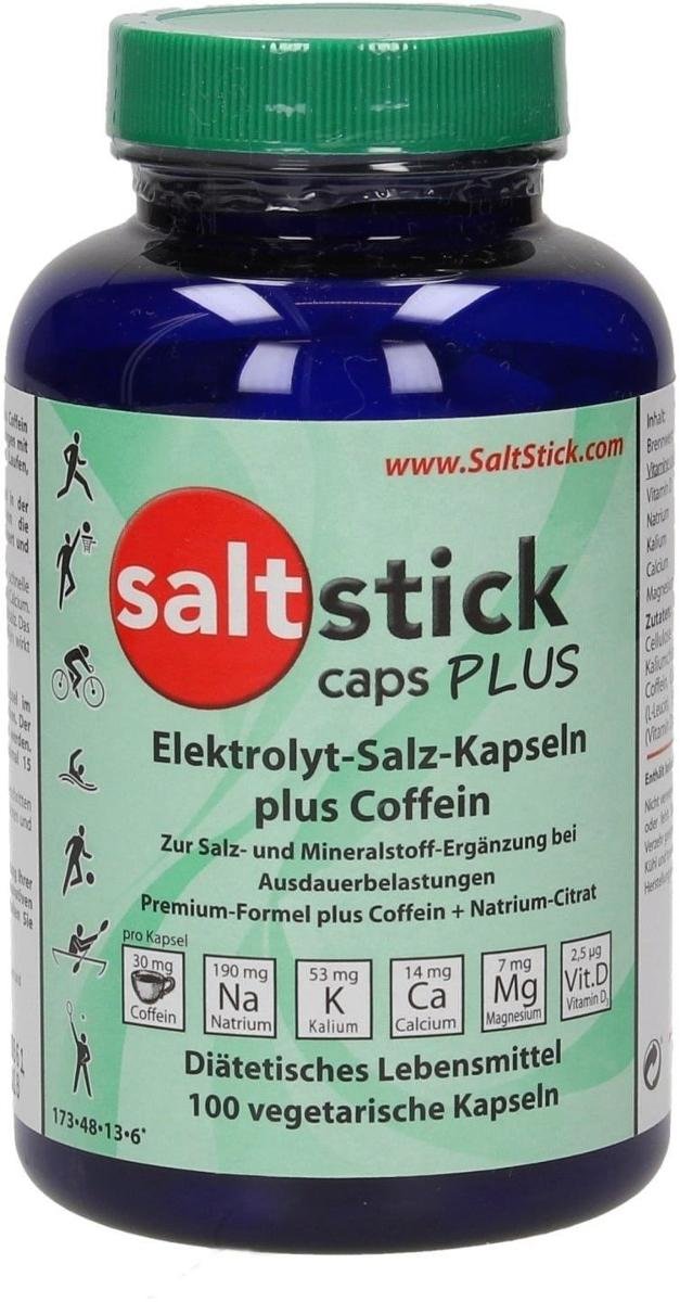 Opinie o SaltStick Caps PLUS 100 kapsułek, with Salt and Minerals Coffein + Sodium Citrate  2020 Suplementy SACP1