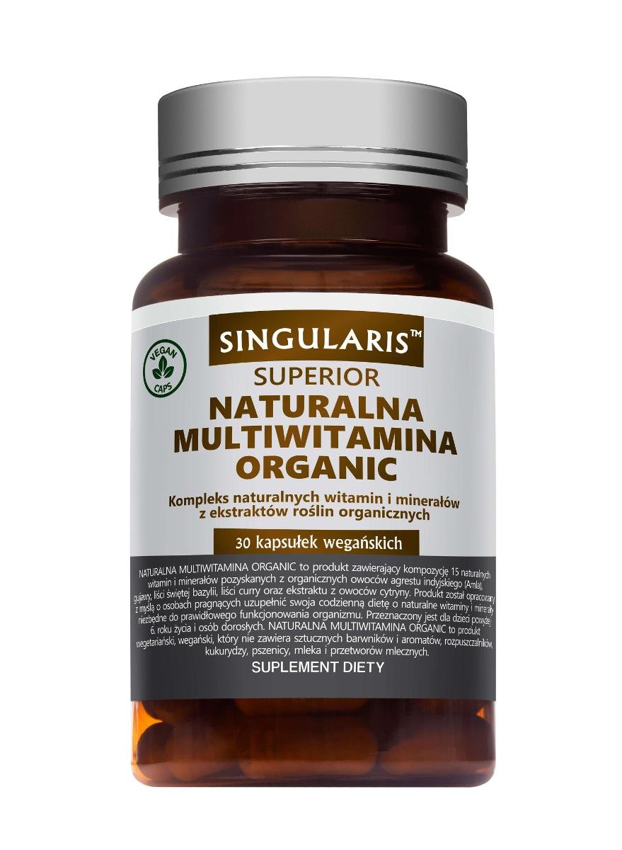 Organic Singularis Superior Naturalna Multiwitamina suplement diety, 30 kapsułek  3599641