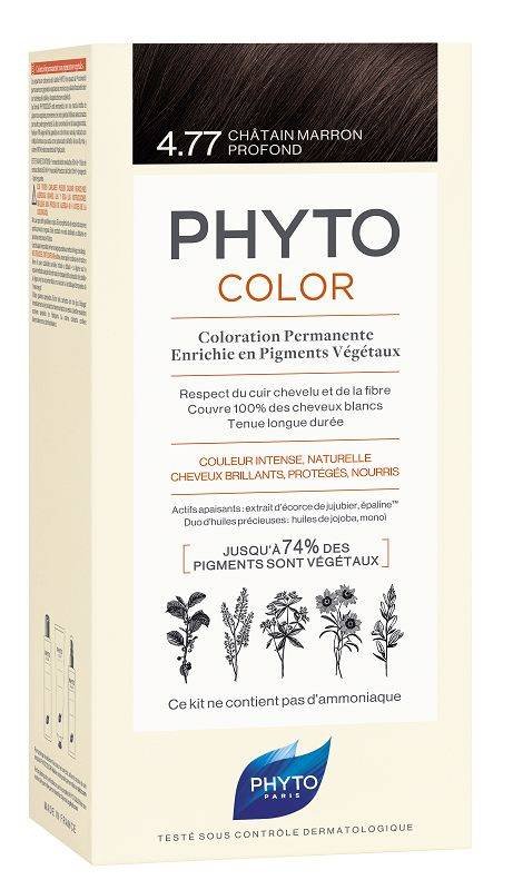 Phyto ALES GROUPE Color Trwała koloryzacja włosów 4.77 Kasztanowy brąz 100 ml
