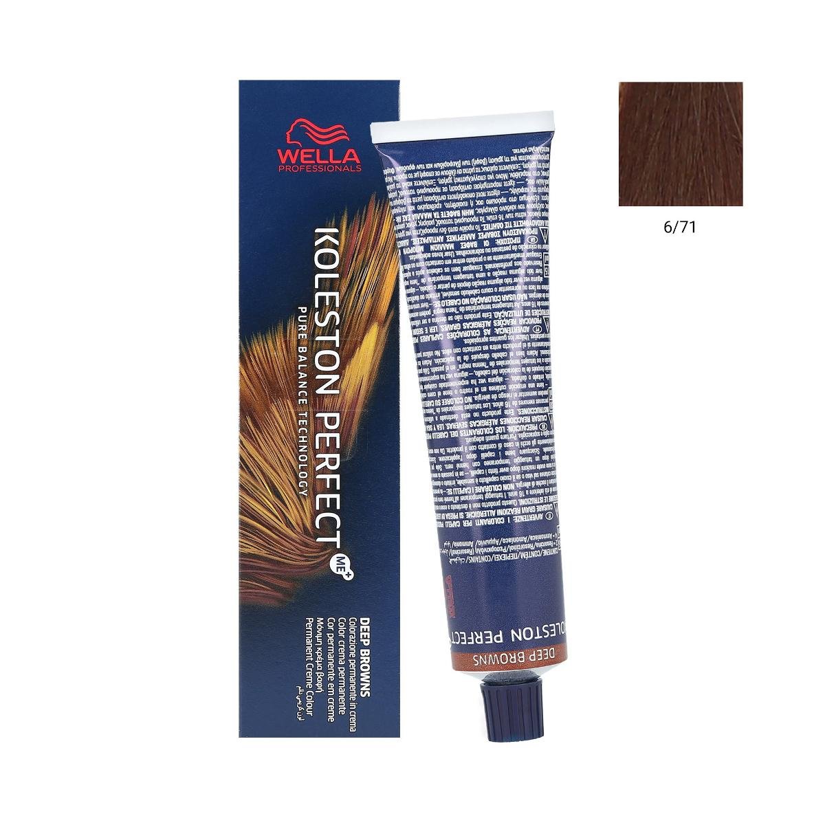 Wella Professionals Koleston Perfect Me+ 60ml Farba do włosów, Koleston Perfect Me - 6/71