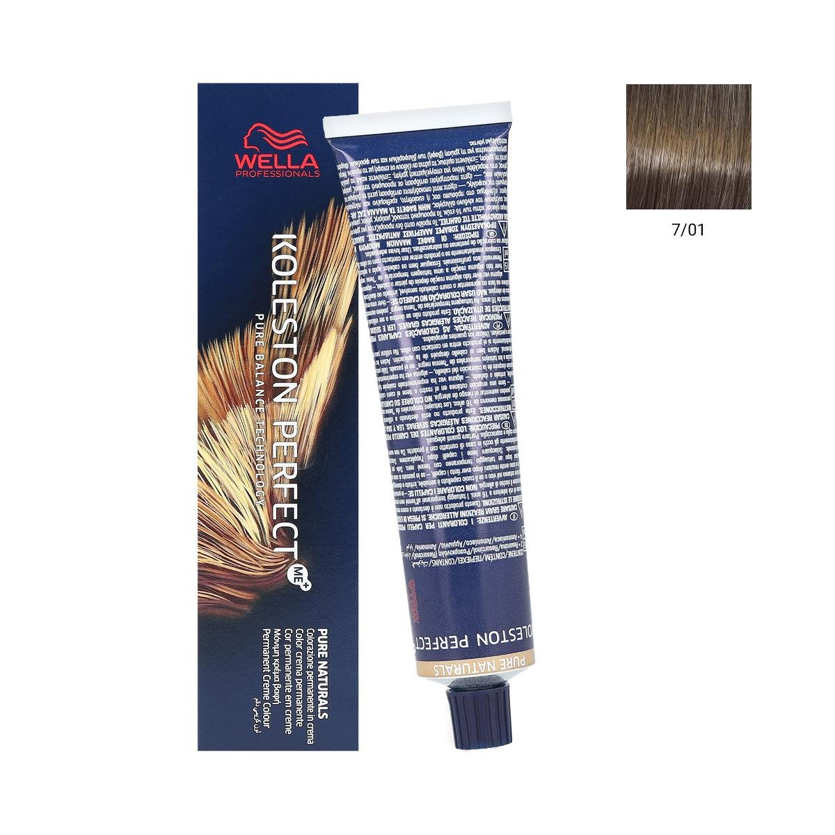 Wella Professionals Koleston Perfect Me+ 60ml Farba do włosów, Koleston Perfect Me - 7/01
