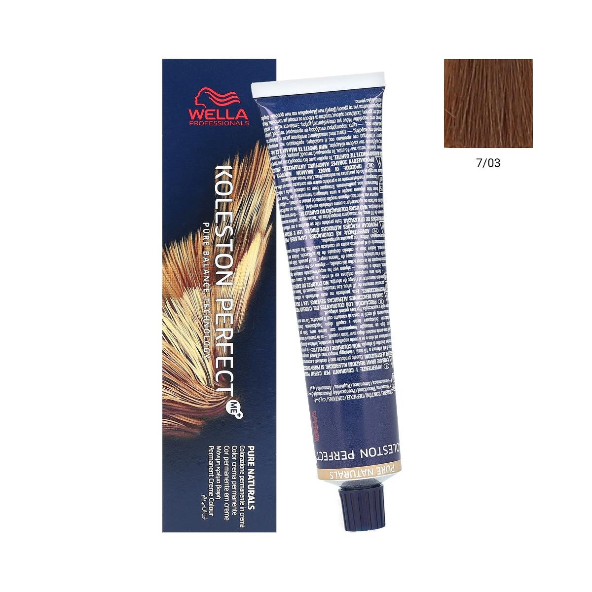 Wella Professionals Koleston Perfect Me+ 60ml Farba do włosów, Koleston Perfect Me - 7/03