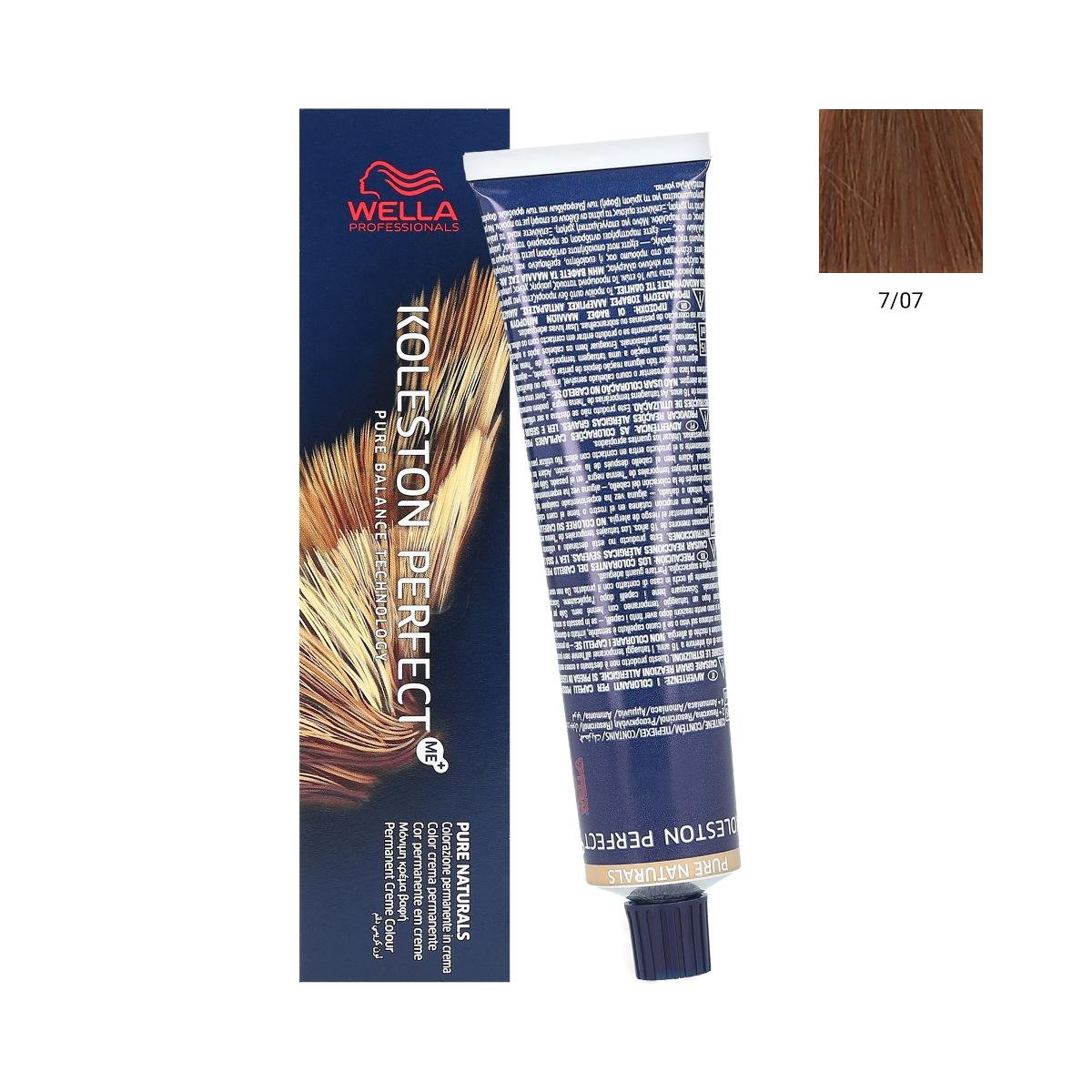 Wella Professionals Koleston Perfect Me+ 60ml Farba do włosów, Koleston Perfect Me - 7/07
