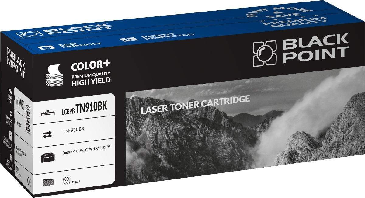 Black Point BlackPoint Toner zgodny z Brother TN-910BK Czany produkcji 9000 stron LCBPBTN910BK