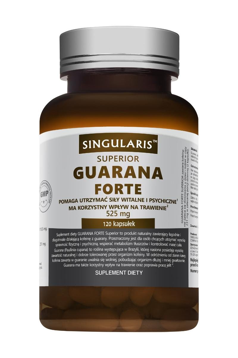 Singularis Superior Guarana Forte Superio, suplement diety, 120 kapsułek | Weekend darmowej dostawy od 119,99 zł! 3622061