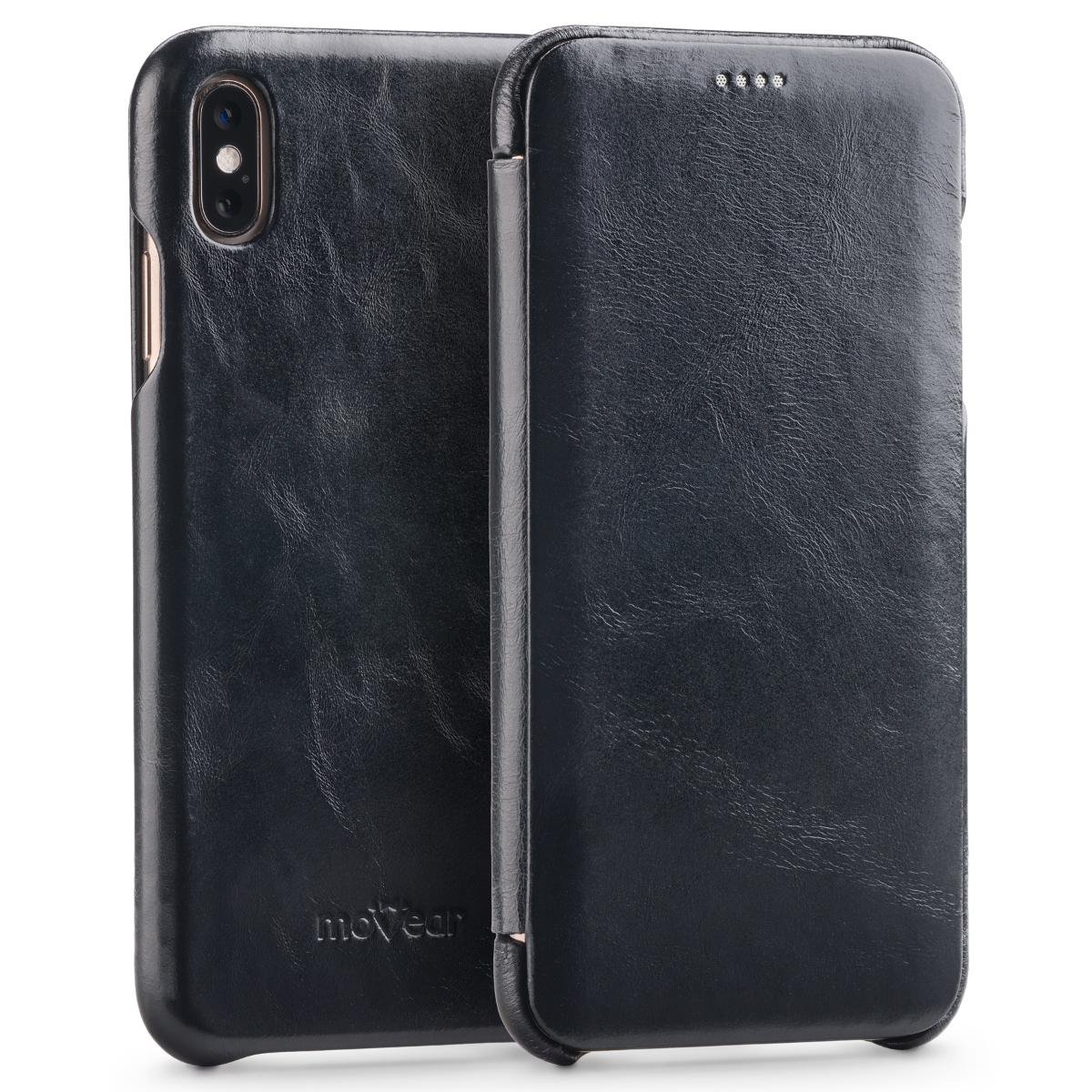 moVear flipSide S - Skórzane etui do Apple iPhone Xs MAX (6.5