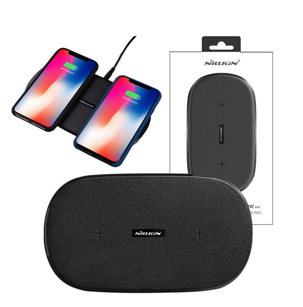 Nillkin ładowarka bezprzewodowa Gemini dual fast wireless charging pad Supports 5 W 7,5 W 10 W) EU Blister) 2440550