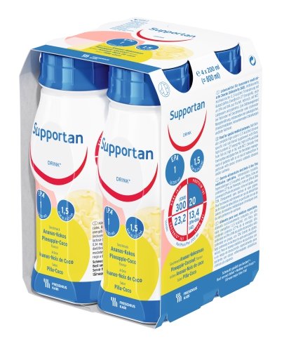 Supportan drink o smaku ananas-kokos 4 x 200 ml (data ważności 31-10-2022)