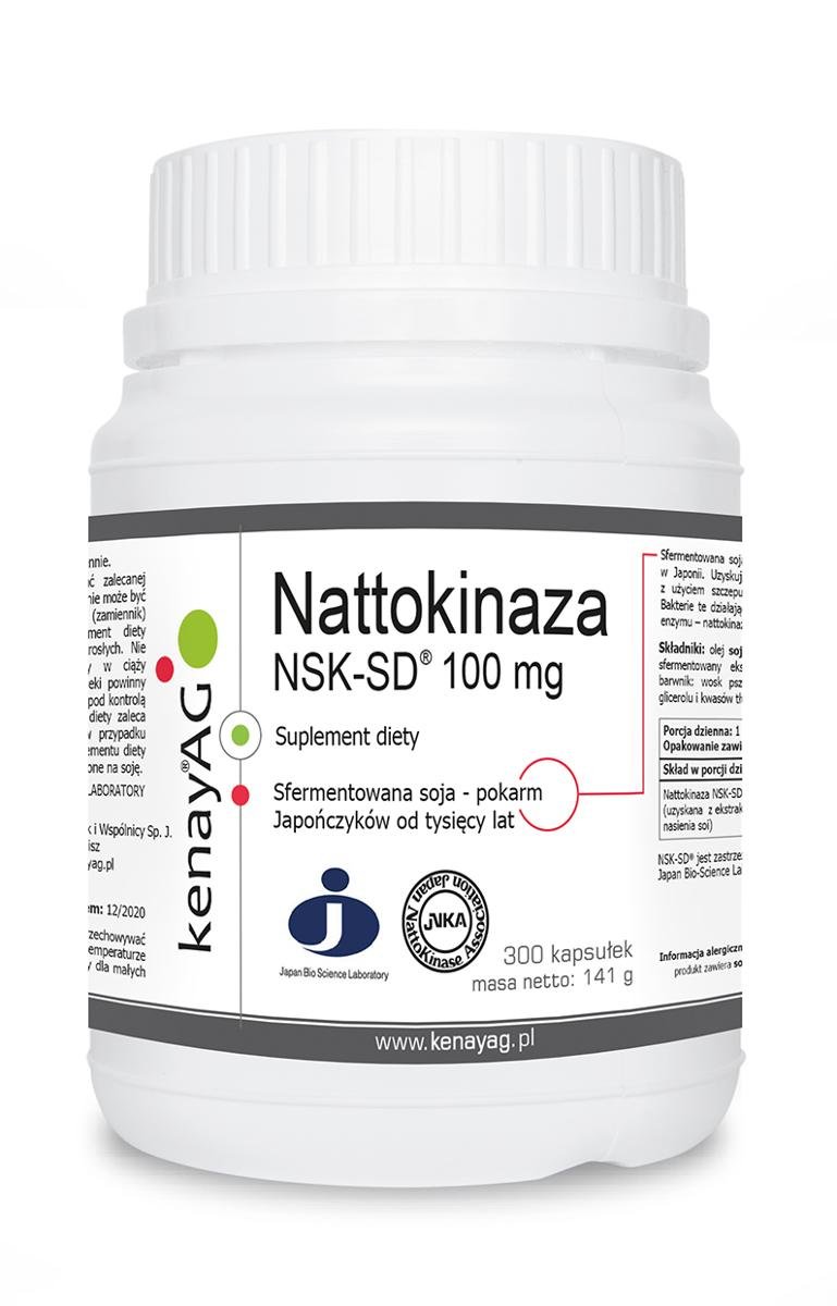 KENAY Nattokinaza NSK-SD 100 mg x 300 kaps Kenay | DARMOWA DOSTAWA OD 149 PLN!