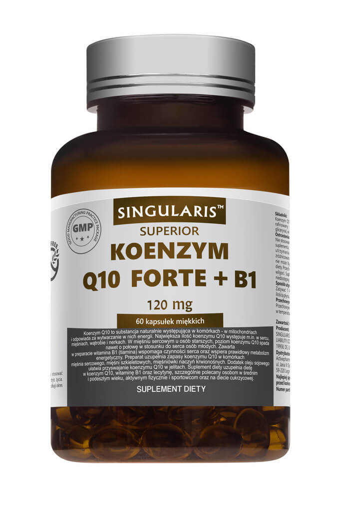 SINGULARIS Singularis Koenzym Q10 Forte + B1 x 60 kaps