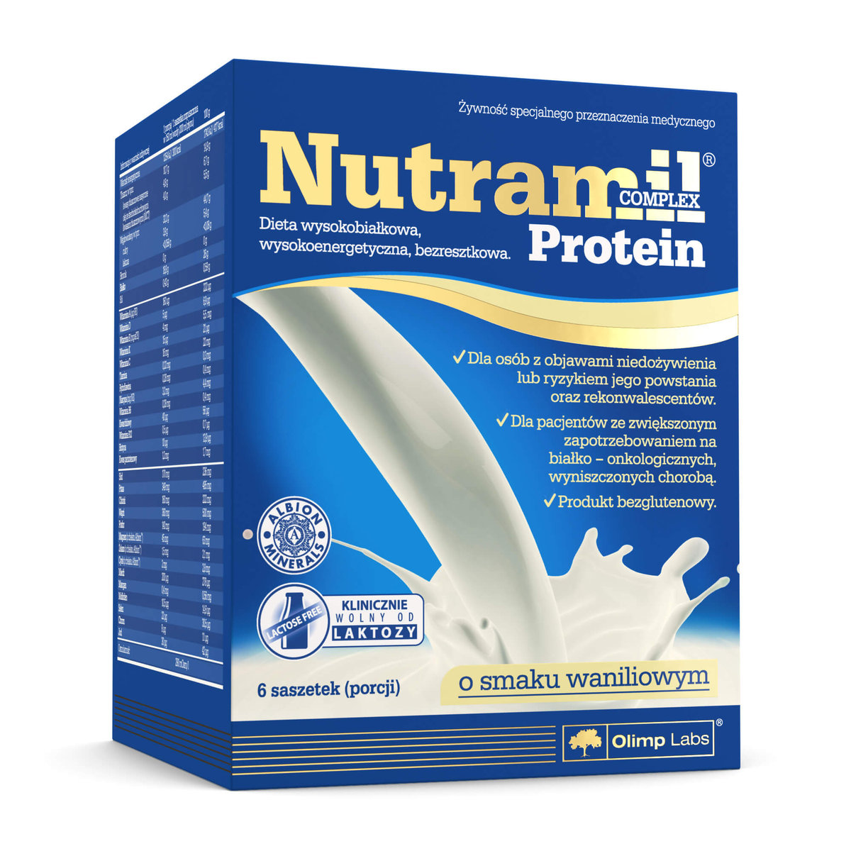 Olimp Nutramil Complex Protein smak waniliowy 6 szt.