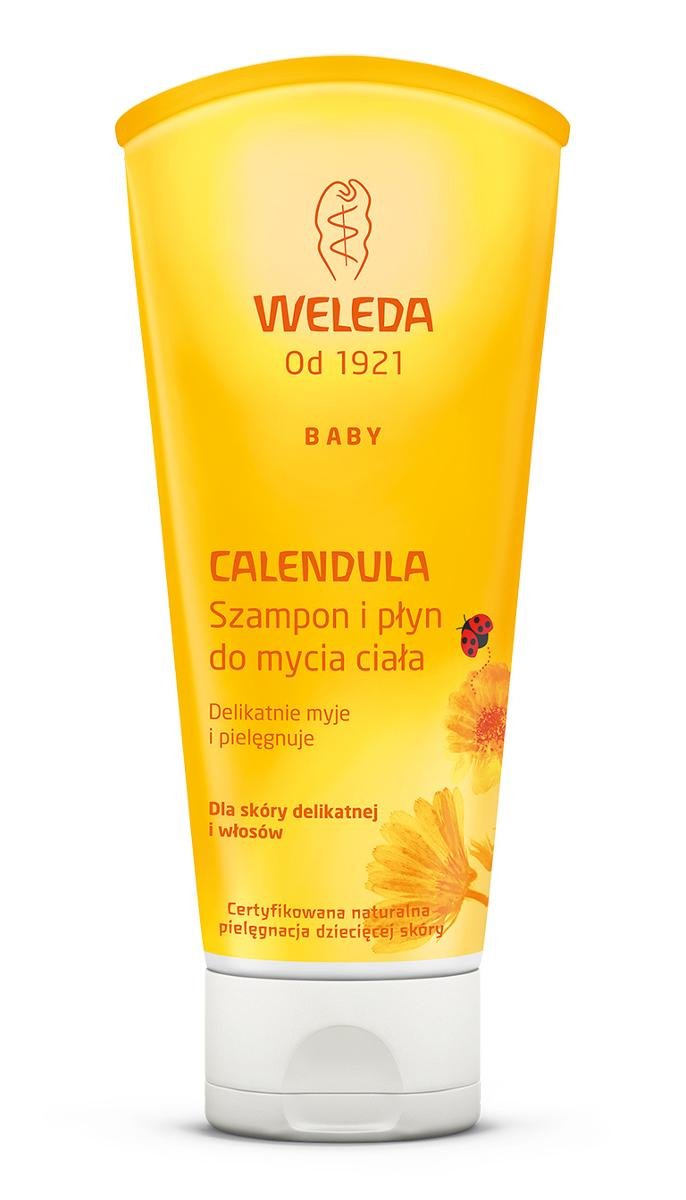 Weleda Calendula, szampon i płyn do mycia ciała dla niemowląt z nagietkiem lekarskim, 200 Duży wybór produktów | Dostawa kurierem DHL za 10.90zł !!!| Szybka wysyłka do 2 dni roboczych! |