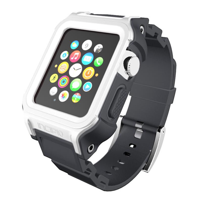 Incipio Octane Strap - Wytrzymały Pasek do Apple Watch 38mm (biały/szary) WBND-0