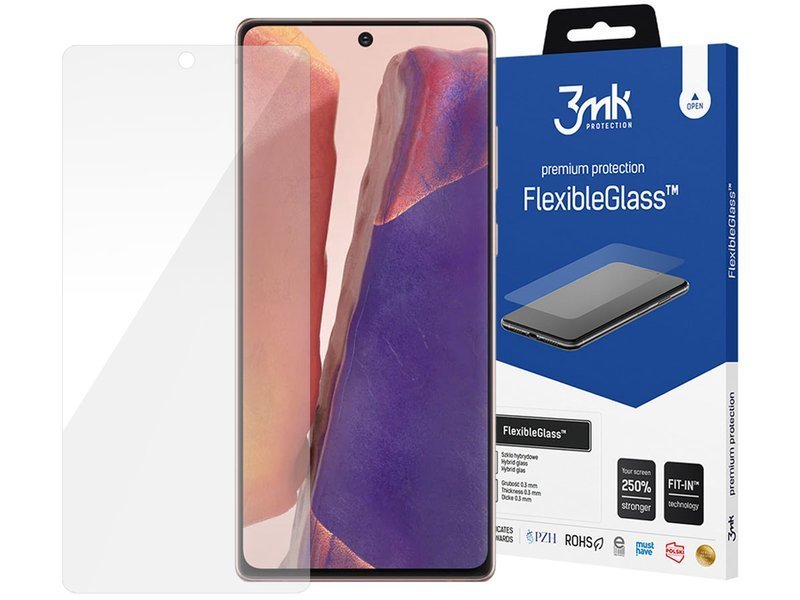 3MK Szkło ochronne hartowane Flexible Glass 7H do Samsung Galaxy Note 20 8435X10