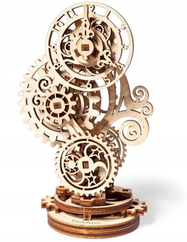 Ugears Zegar Steampunk Puzzle 3D Model Mechaniczny